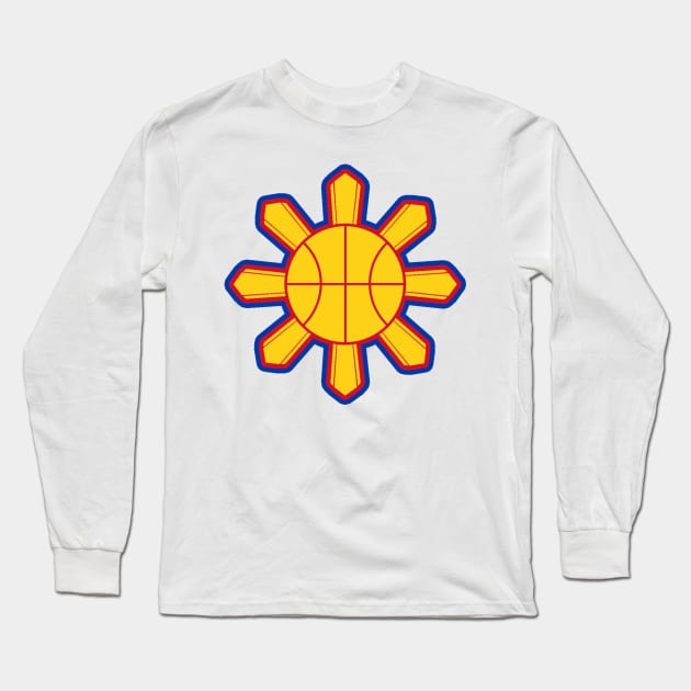 Philippine Basketball Sun 1 Long Sleeve T-Shirt by wijangco12